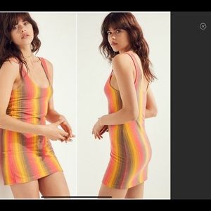 Retro Velour Bodycon Tube Dress